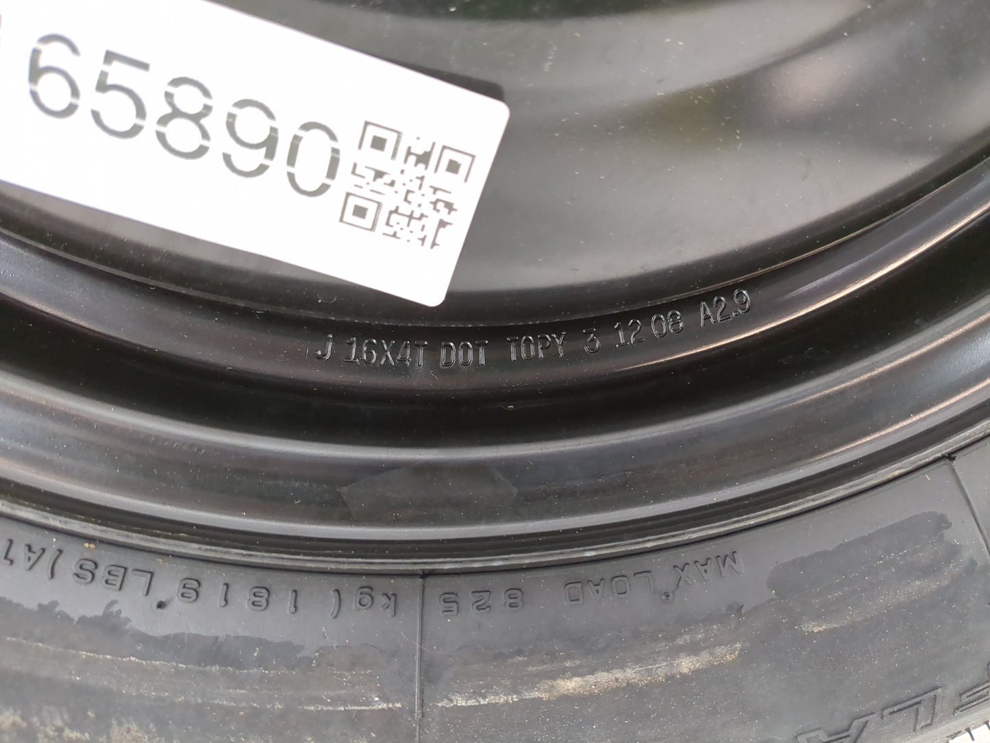 2010-2014 Subaru Legacy Spare Donut Tire Wheel Rim Oem - Oemusedautoparts1.com