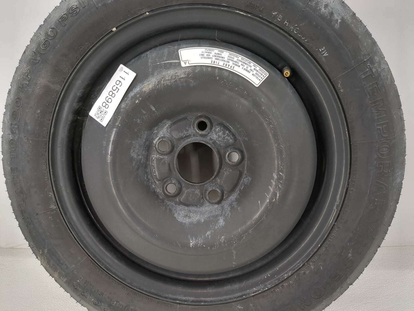 2010-2014 Subaru Legacy Spare Donut Tire Wheel Rim Oem - Oemusedautoparts1.com