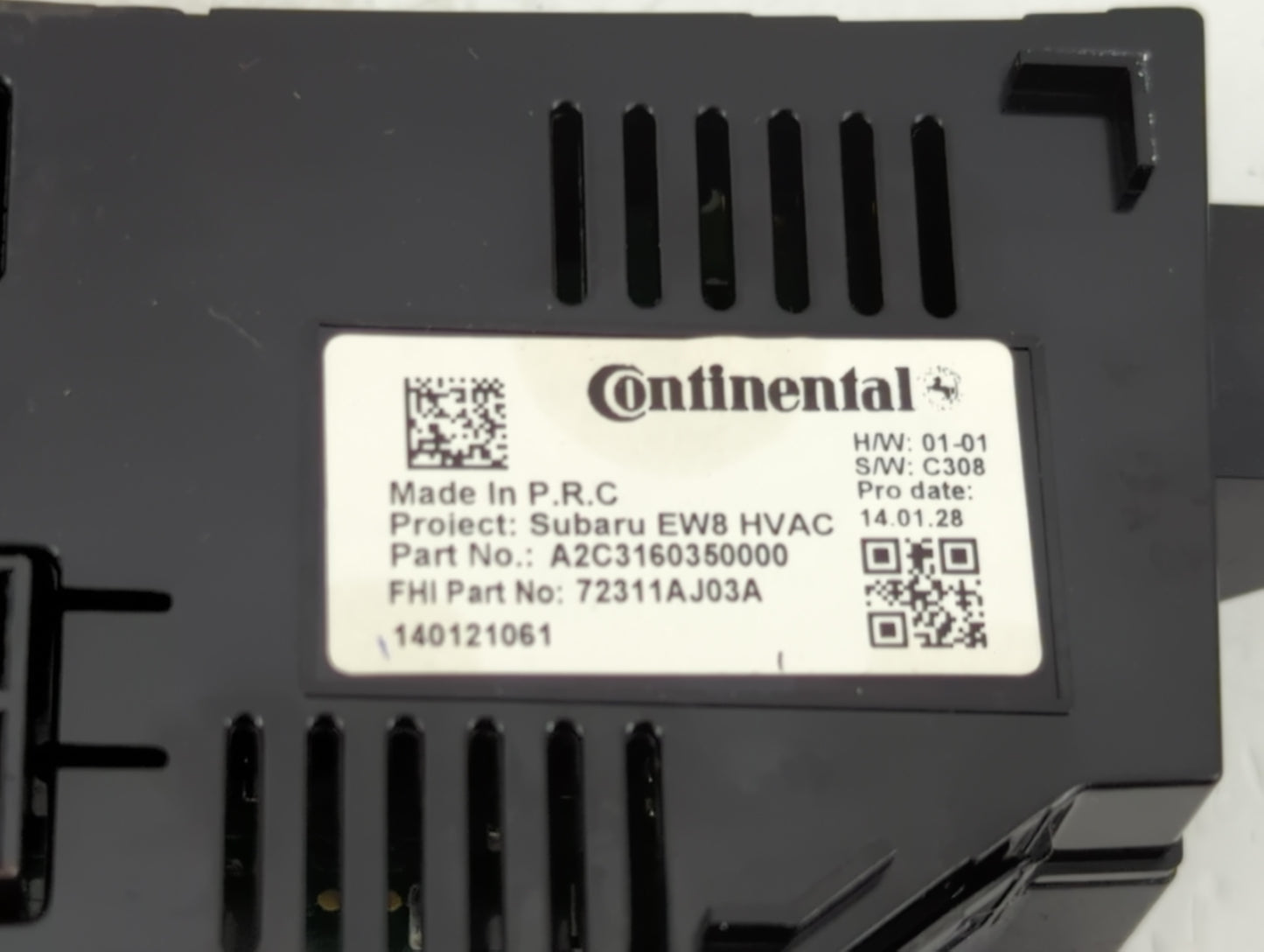 2010-2014 Subaru Legacy Climate Control Module Temperature AC/Heater Replacement P/N:72311AJ03A Fits Fits 2010 2011 2012 201