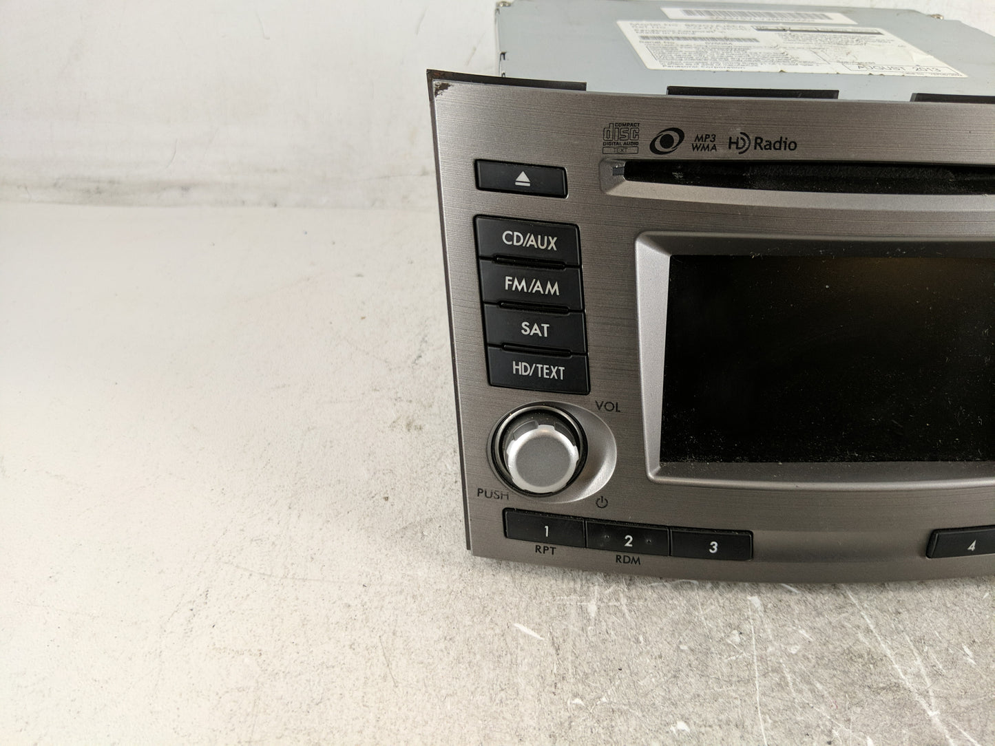 2012-2014 Subaru Legacy Radio AM FM Cd Player Receiver Replacement Fits Fits 2012 2013 2014 OEM Used Auto Parts - Oemusedaut