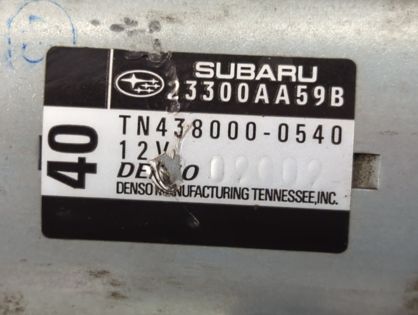 2008-2015 Subaru Legacy Car Starter Motor Solenoid OEM P/N:TN438000-0540 23300AA59B Fits OEM Used Auto Parts - Oemusedautopa