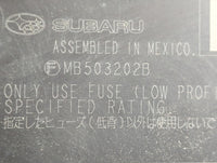 2010-2014 Subaru Legacy Fusebox Fuse Box Panel Relay Module P/N:MB503202B Fits Fits 2010 2011 2012 2013 2014 OEM Used Auto P