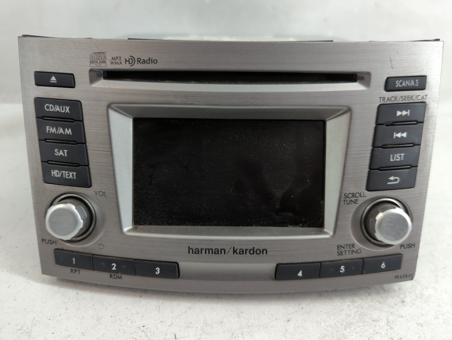 2012-2014 Subaru Legacy Radio AM FM Cd Player Receiver Replacement P/N:86201AJ65A Fits Fits 2012 2013 2014 OEM Used Auto Par