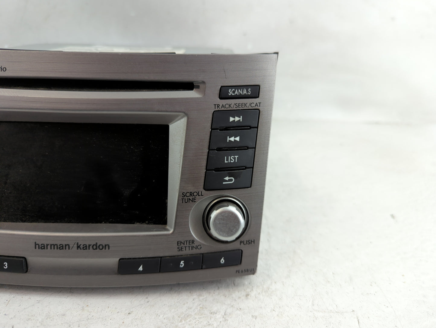 2012-2014 Subaru Legacy Radio AM FM Cd Player Receiver Replacement P/N:86201AJ65A Fits Fits 2012 2013 2014 OEM Used Auto Par