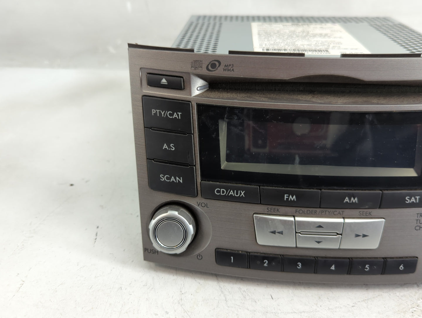 2012-2014 Subaru Legacy Radio AM FM Cd Player Receiver Replacement P/N:86201AJ61A Fits Fits 2012 2013 2014 OEM Used Auto Par