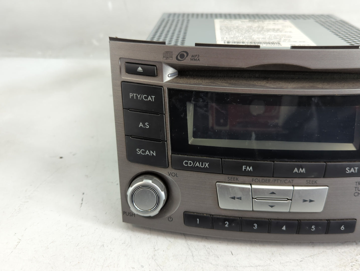 2012-2014 Subaru Legacy Radio AM FM Cd Player Receiver Replacement P/N:86201AJ61A Fits Fits 2012 2013 2014 OEM Used Auto Par