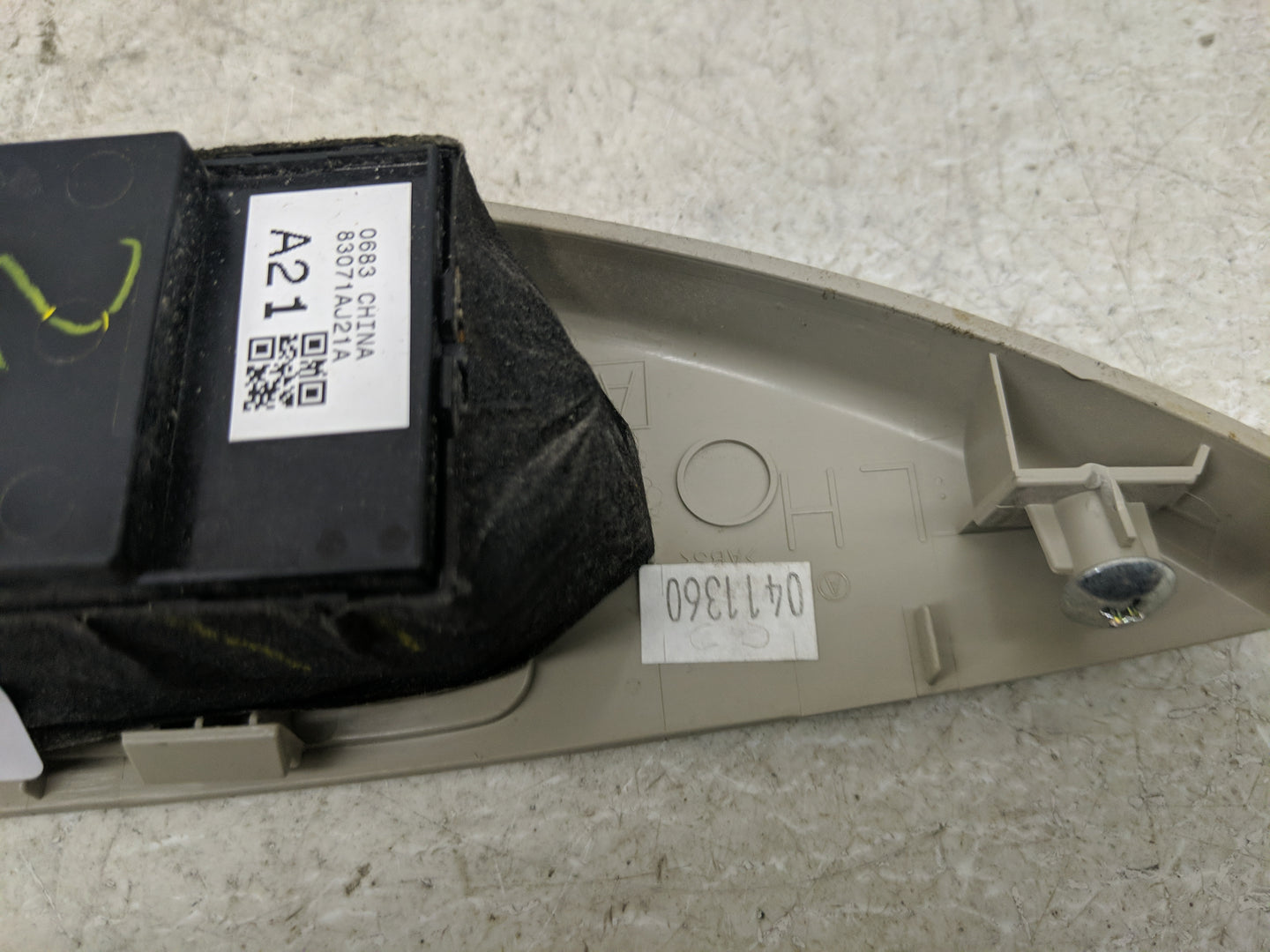2013-2014 Subaru Legacy Master Power Window Switch Replacement Driver Side Left P/N:83071AJ21A Fits Fits 2013 2014 OEM Used 