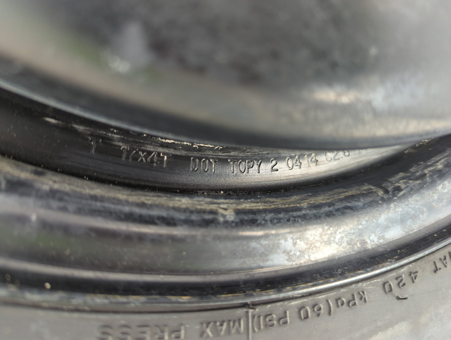 2010-2014 Subaru Legacy Spare Donut Tire Wheel Rim Oem - Oemusedautoparts1.com