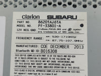 2012-2014 Subaru Legacy Radio AM FM Cd Player Receiver Replacement P/N:86201AJ61A Fits Fits 2012 2013 2014 OEM Used Auto Par