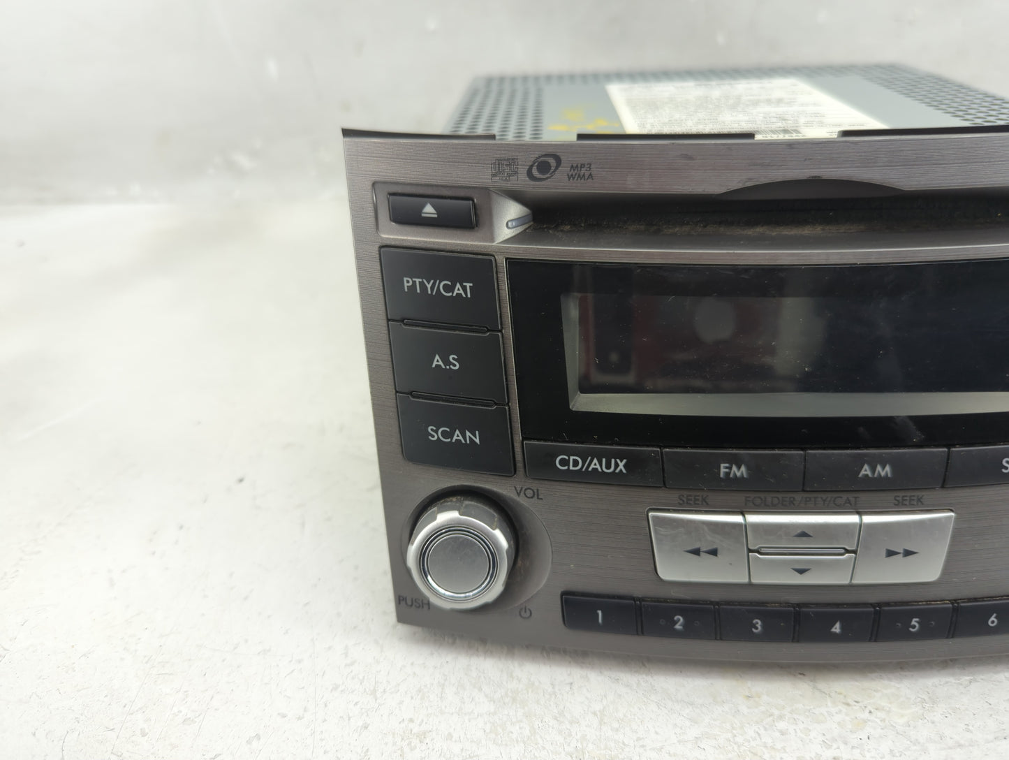2012-2014 Subaru Legacy Radio AM FM Cd Player Receiver Replacement P/N:86201AJ61A Fits Fits 2012 2013 2014 OEM Used Auto Par