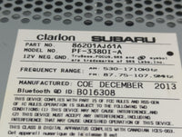 2012-2014 Subaru Legacy Radio AM FM Cd Player Receiver Replacement P/N:86201AJ61A Fits Fits 2012 2013 2014 OEM Used Auto Par