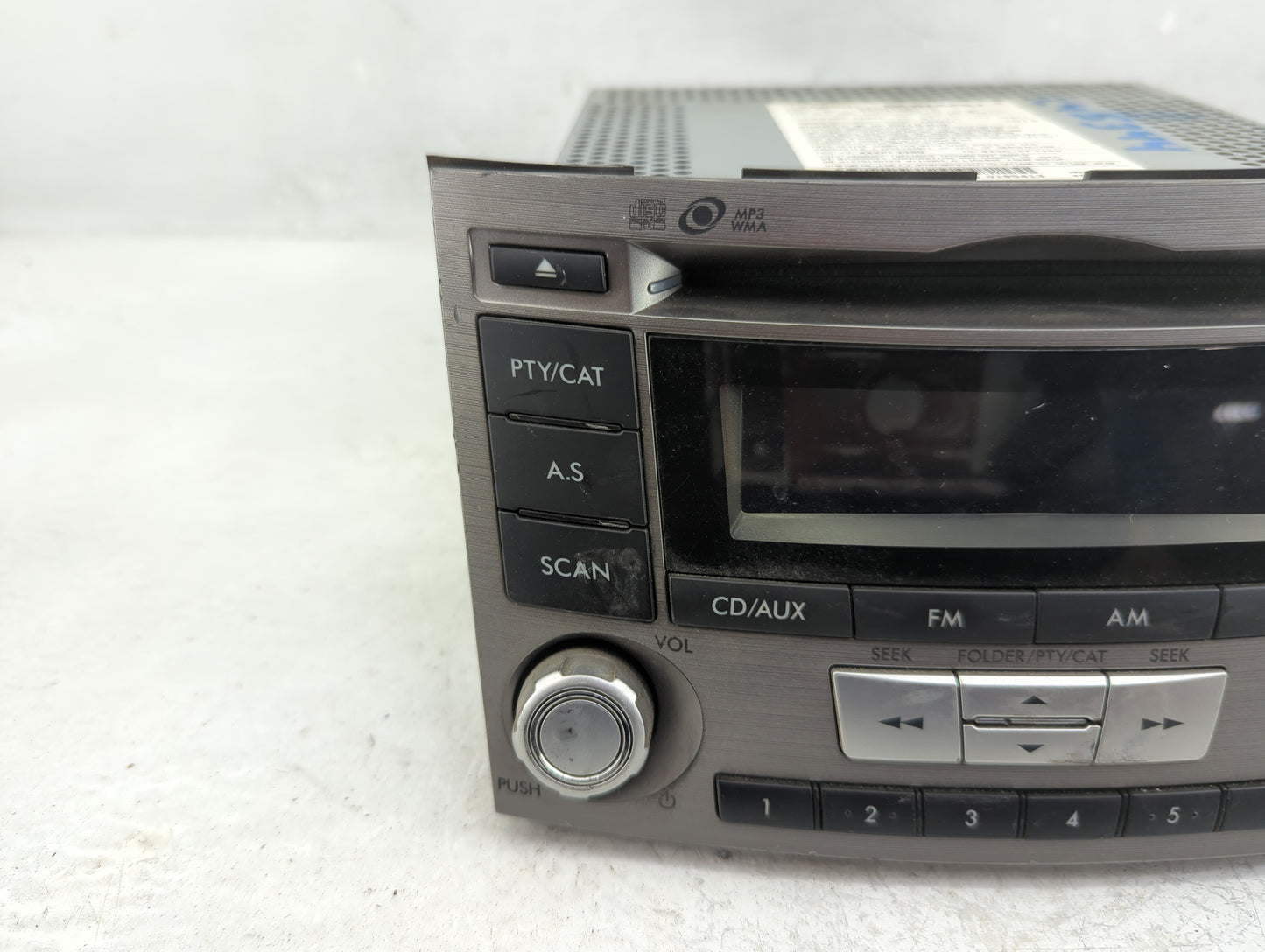 2012-2014 Subaru Legacy Radio AM FM Cd Player Receiver Replacement P/N:86201AJ61A Fits Fits 2012 2013 2014 OEM Used Auto Par