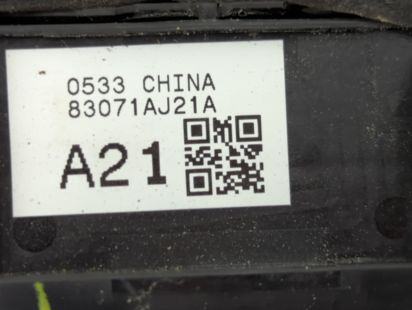2013-2014 Subaru Legacy Master Power Window Switch Replacement Driver Side Left P/N:83071AJ21A Fits Fits 2013 2014 OEM Used 