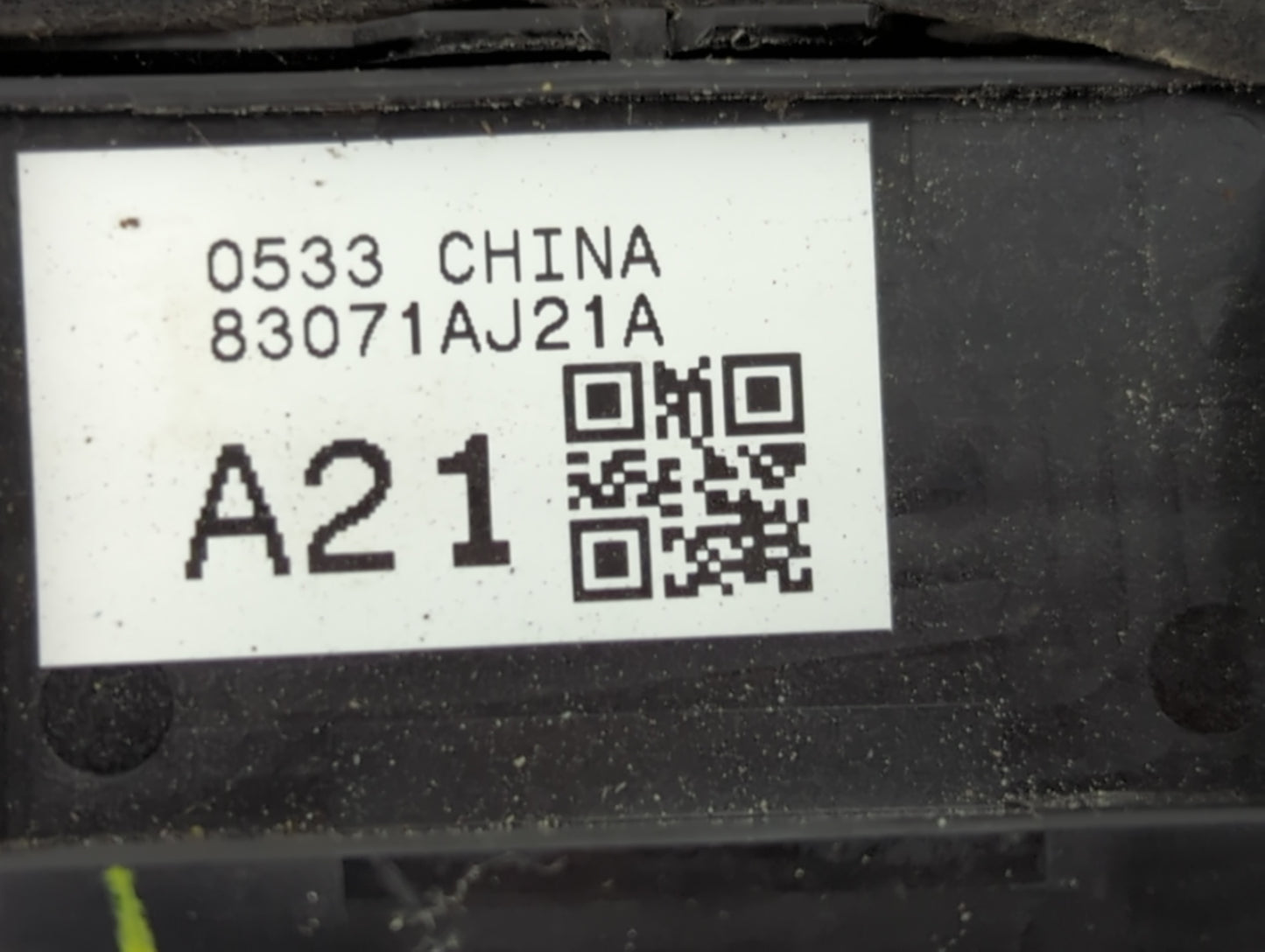 2013-2014 Subaru Legacy Master Power Window Switch Replacement Driver Side Left P/N:83071AJ21A Fits Fits 2013 2014 OEM Used 