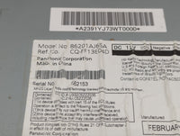 2013-2014 Subaru Legacy Radio AM FM Cd Player Receiver Replacement P/N:86201AJ66A Fits Fits 2013 2014 OEM Used Auto Parts - 