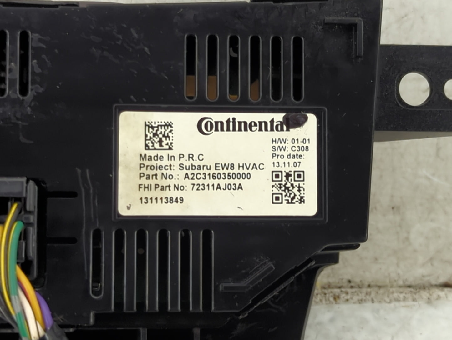 2010-2014 Subaru Legacy Climate Control Module Temperature AC/Heater Replacement P/N:A2C3160350000 Fits OEM Used Auto Parts 