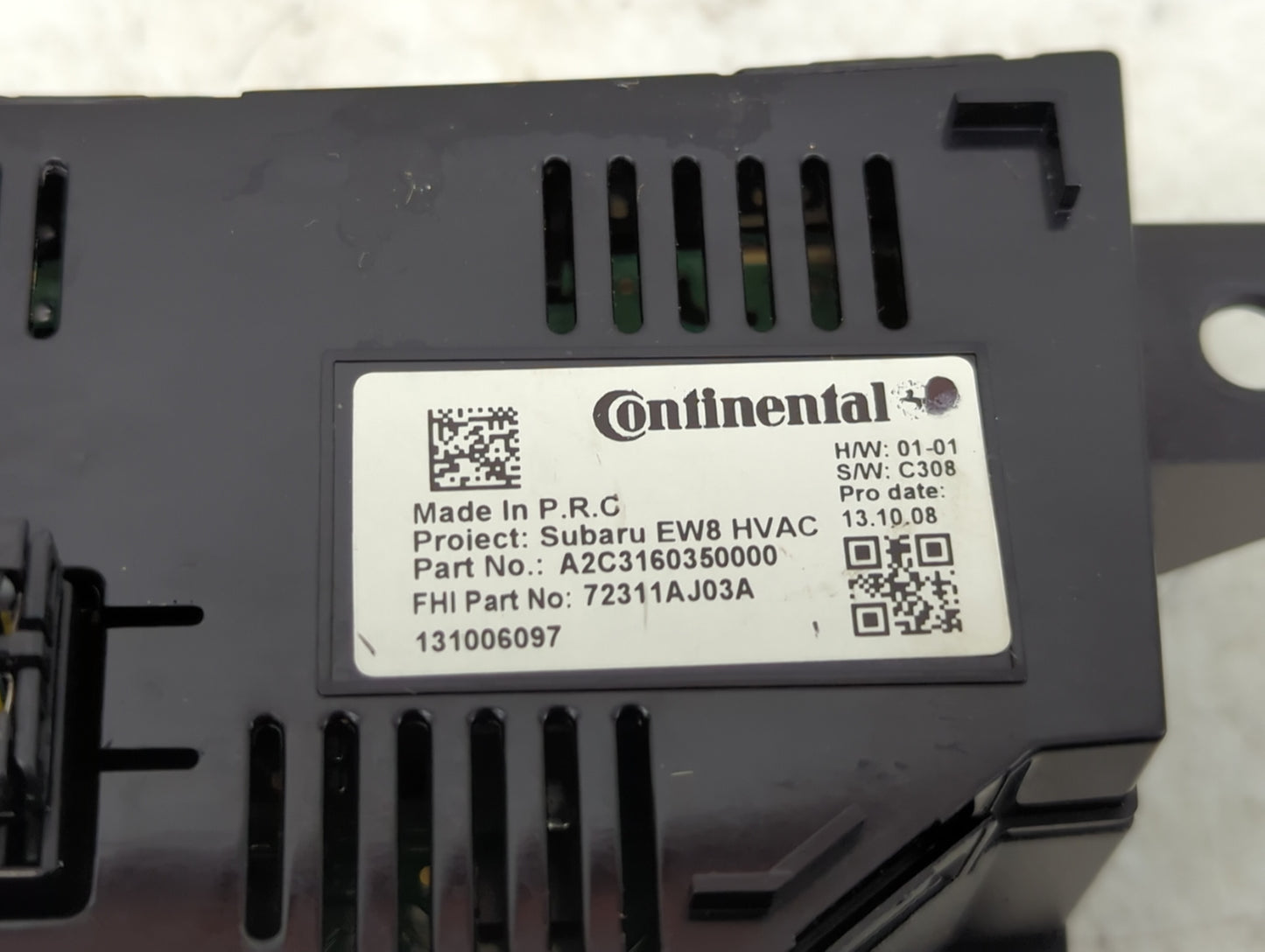2010-2014 Subaru Legacy Climate Control Module Temperature AC/Heater Replacement P/N:A2C1360350000 Fits OEM Used Auto Parts 