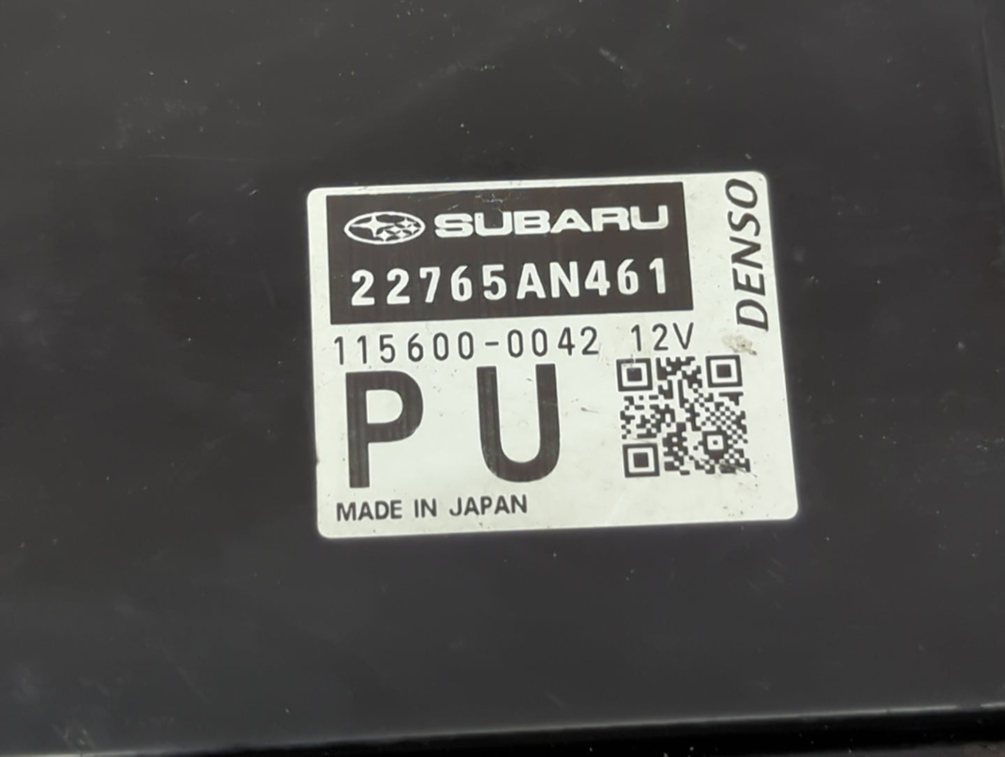 2013-2014 Subaru Legacy PCM Engine Control Computer ECU ECM PCU OEM P/N:22765AN461 115600-0042 Fits Fits 2013 2014 OEM Used 