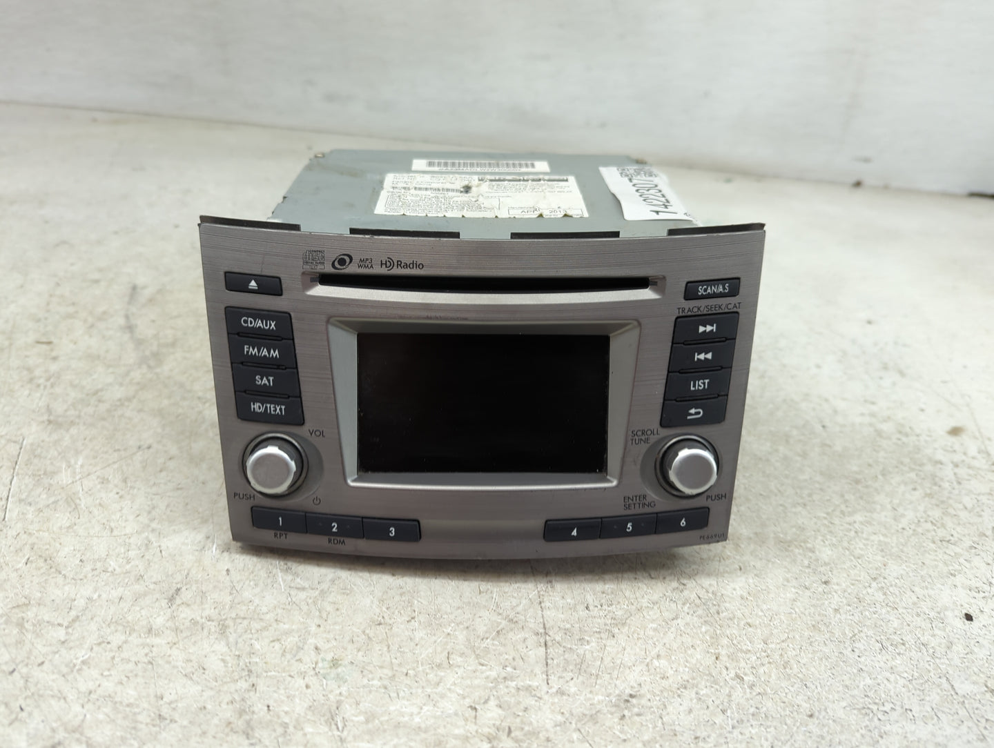 2013-2014 Subaru Legacy Radio Control Panel Silver - Oemusedautoparts1.com