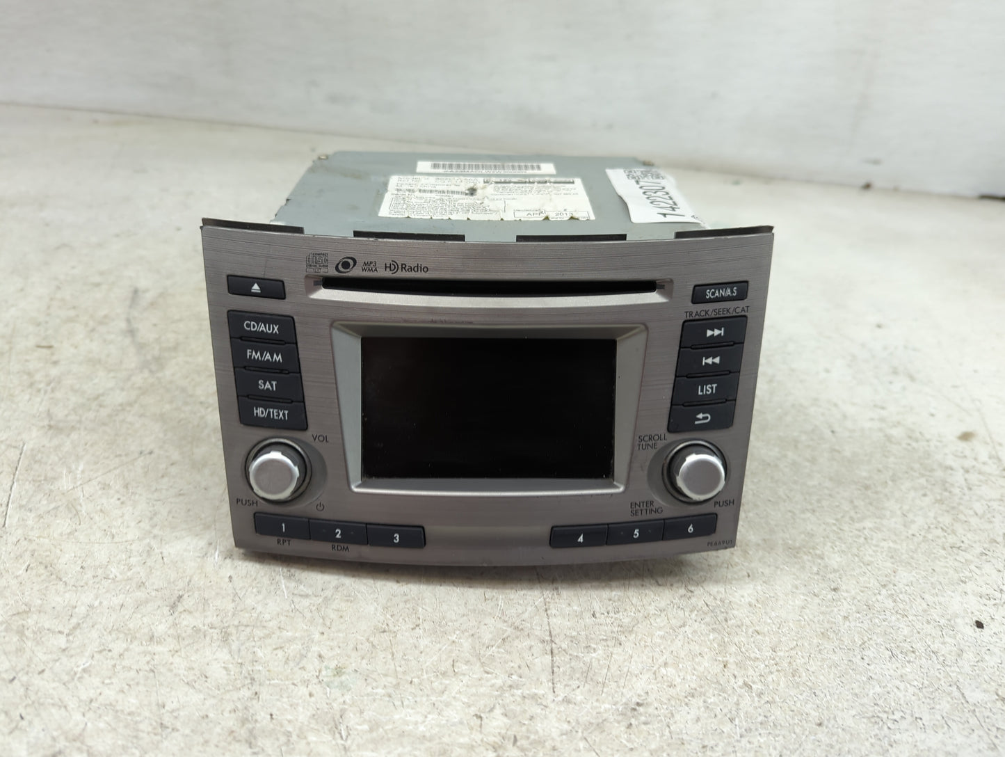 2013-2014 Subaru Legacy Radio Control Panel Silver - Oemusedautoparts1.com