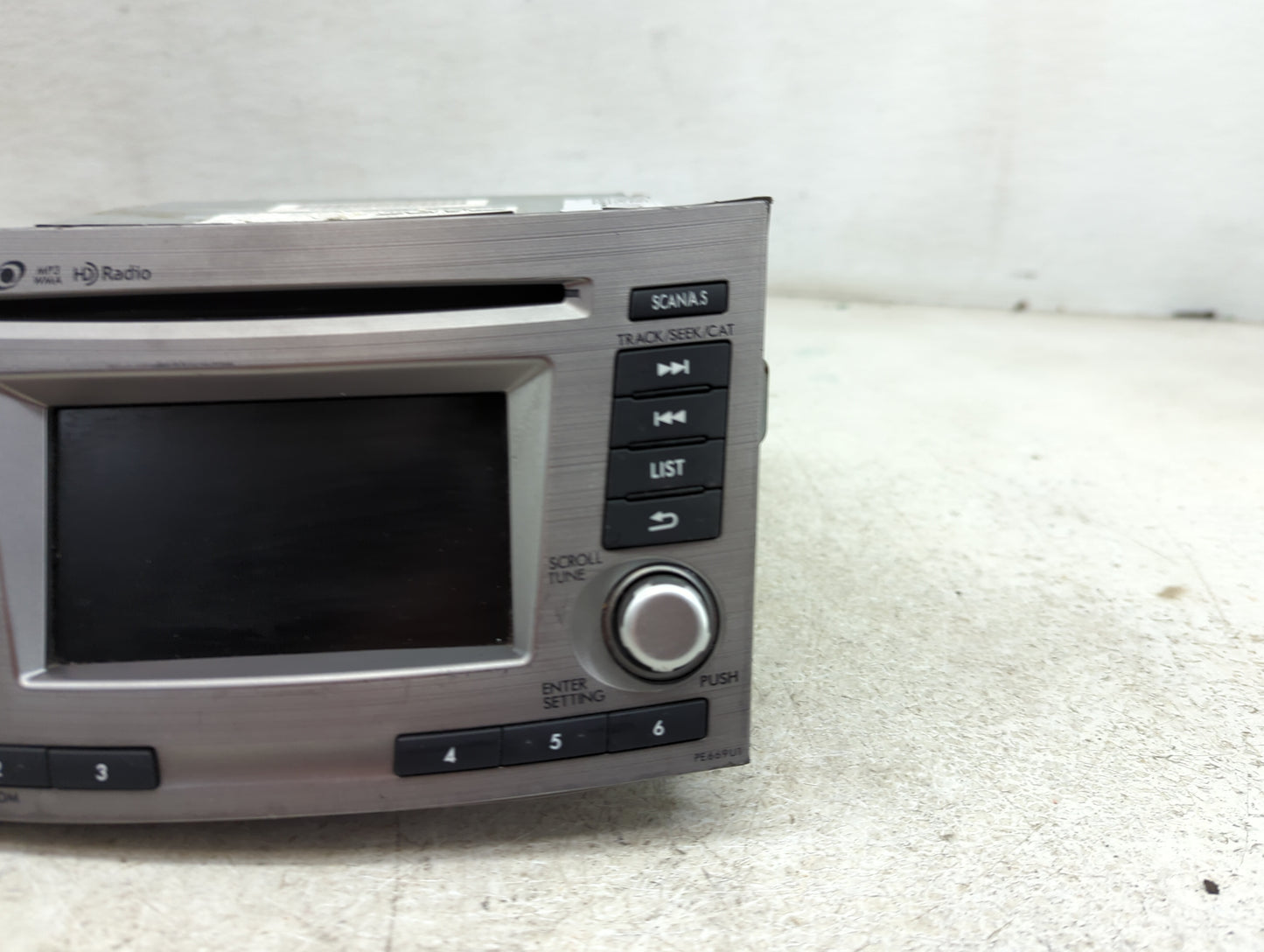 2013-2014 Subaru Legacy Radio Control Panel Silver - Oemusedautoparts1.com