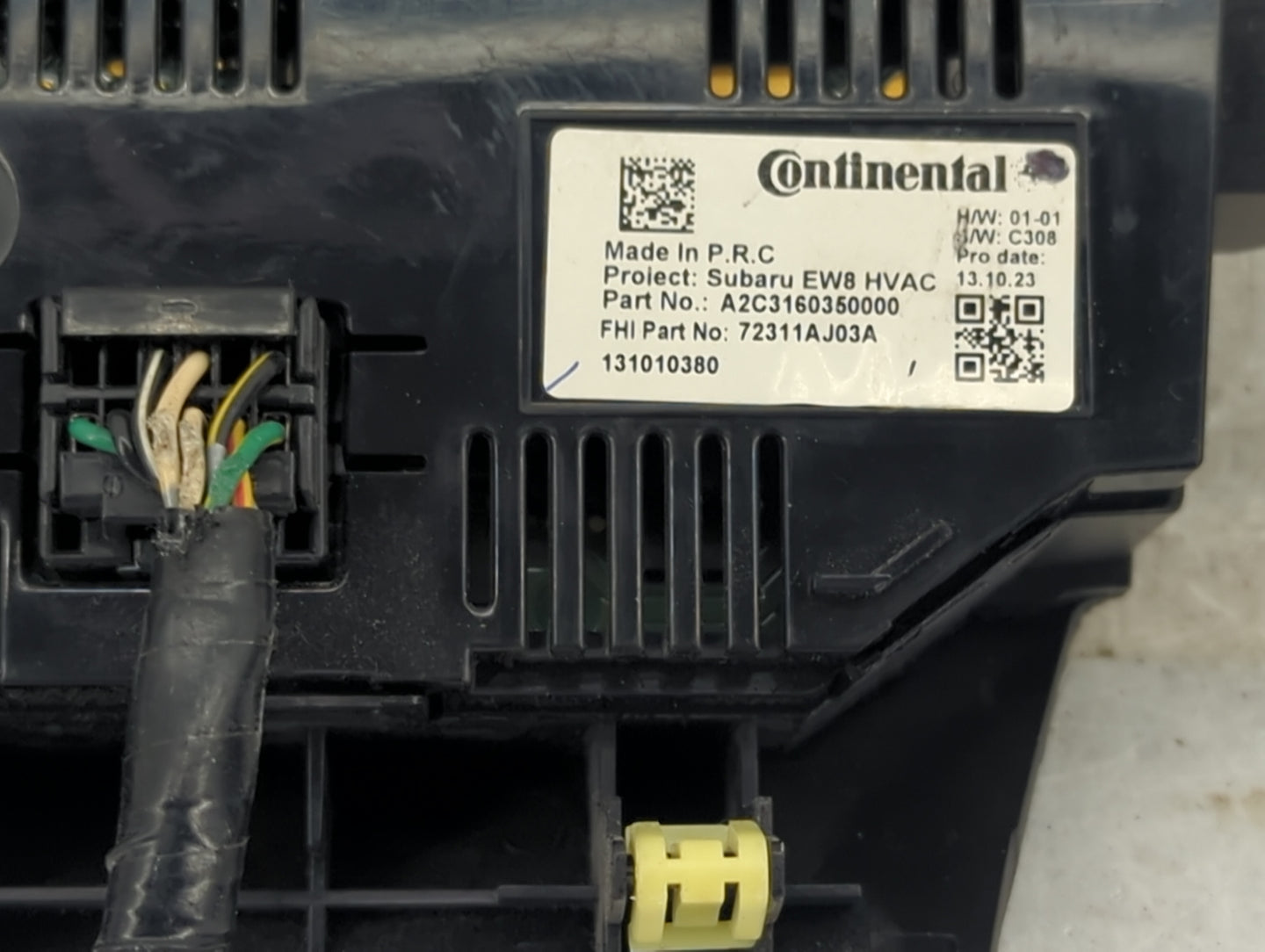 2010-2014 Subaru Legacy Climate Control Module Temperature AC/Heater Replacement P/N:A2C3160350000 72311AJ03A Fits OEM Used 