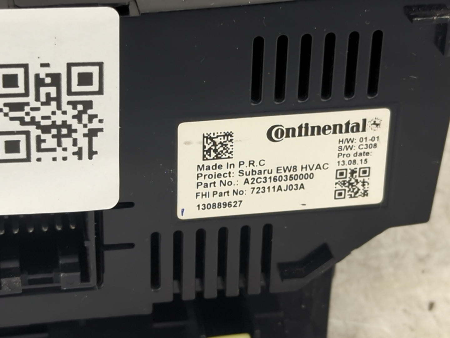 2010-2014 Subaru Legacy Climate Control Module Temperature AC/Heater Replacement P/N:A2C3160350000 72311AJ03A Fits OEM Used 