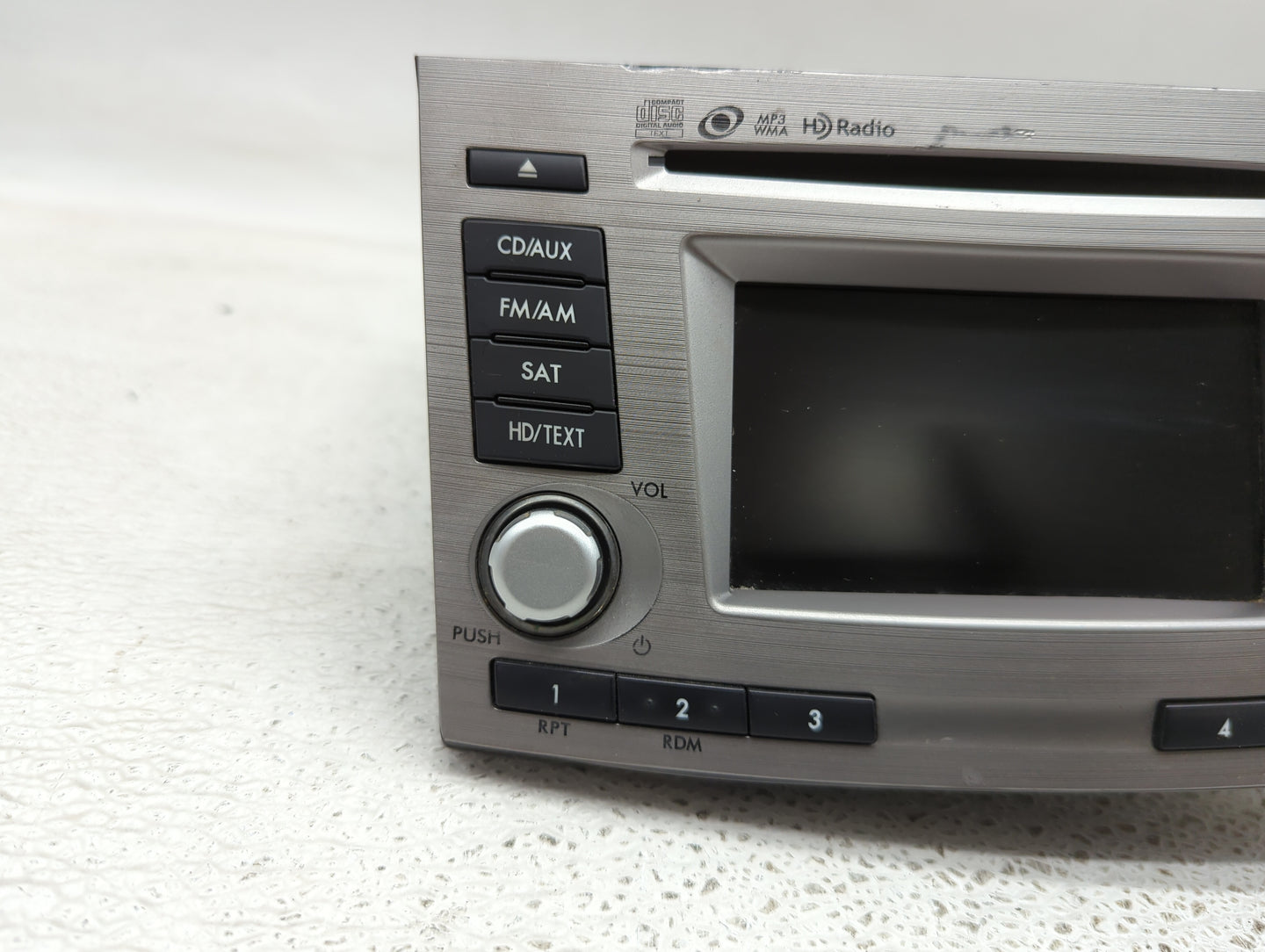 2013-2014 Subaru Legacy Radio AM FM Cd Player Receiver Replacement P/N:86201AJ66A Fits Fits 2013 2014 OEM Used Auto Parts - 