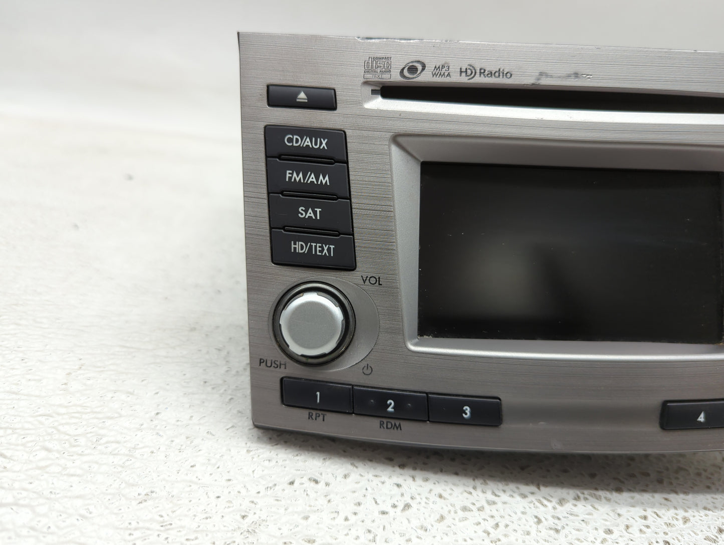2013-2014 Subaru Legacy Radio AM FM Cd Player Receiver Replacement P/N:86201AJ66A Fits Fits 2013 2014 OEM Used Auto Parts - 
