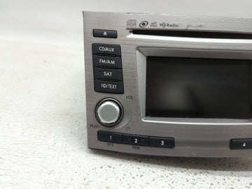 2013-2014 Subaru Legacy Radio AM FM Cd Player Receiver Replacement P/N:86201AJ66A Fits Fits 2013 2014 OEM Used Auto Parts