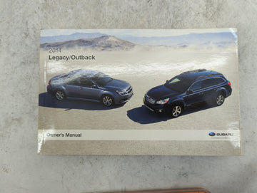2014 Subaru Legacy Owners Manual Book Guide P/N:A2500BE-B OEM Used Auto Parts - Oemusedautoparts1.com