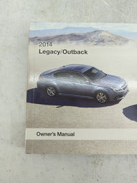 2014 Subaru Legacy Owners Manual Book Guide P/N:A2500BE-A OEM Used Auto Parts - Oemusedautoparts1.com