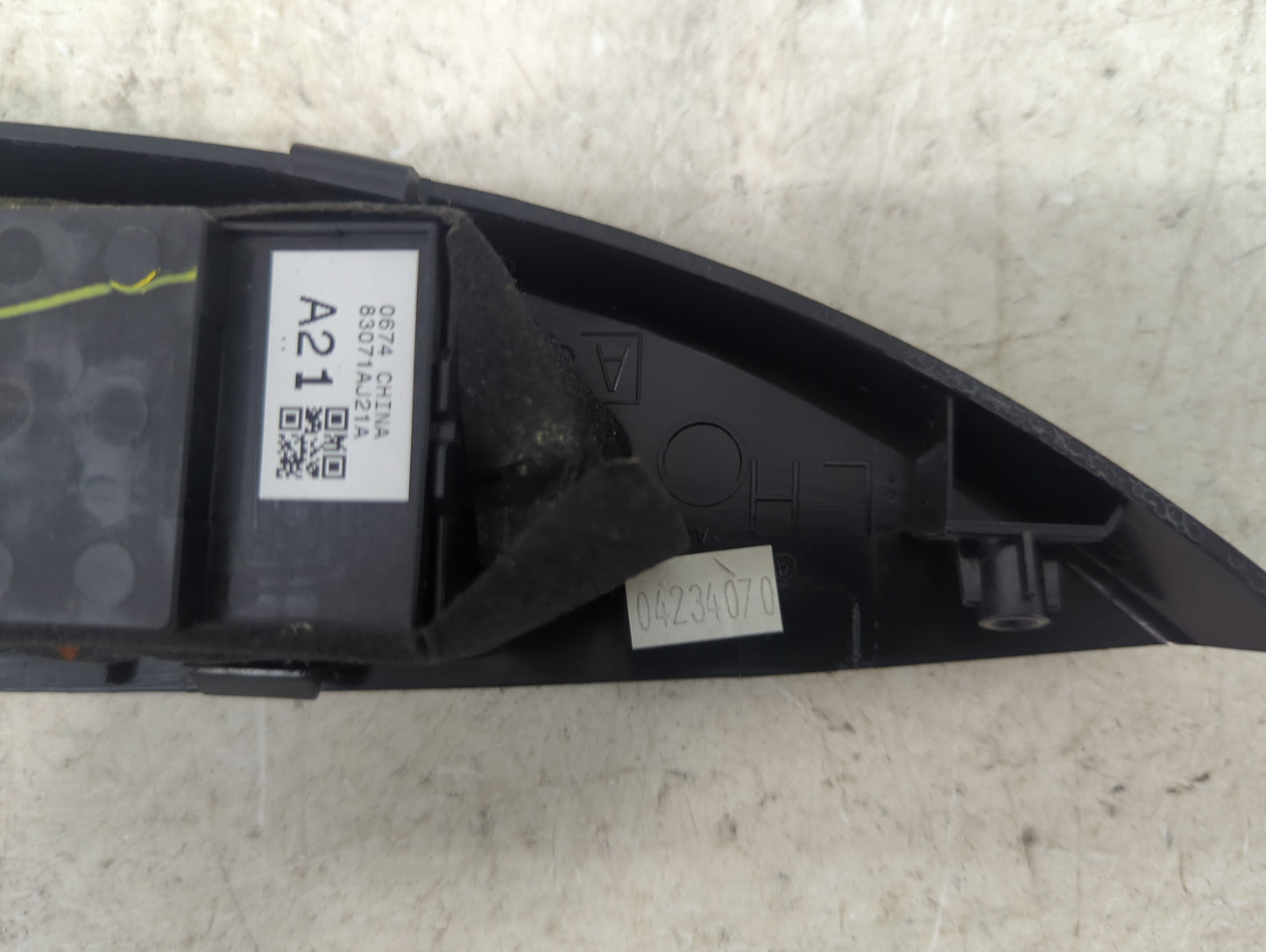 2013-2014 Subaru Legacy Master Power Window Switch Replacement Driver Side Left P/N:83071AJ21A Fits Fits 2013 2014 OEM Used 