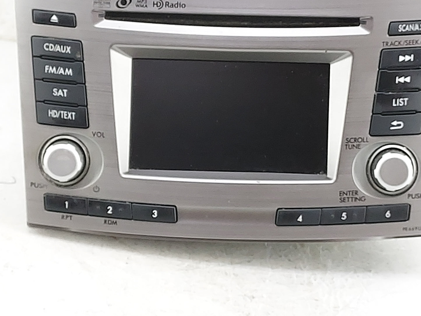 2012-2014 Subaru Legacy Radio AM FM Cd Player Receiver Replacement P/N:86201AJ66A CQ-FF13E04D, PE669U1 Fits Fits 2012 2013 2
