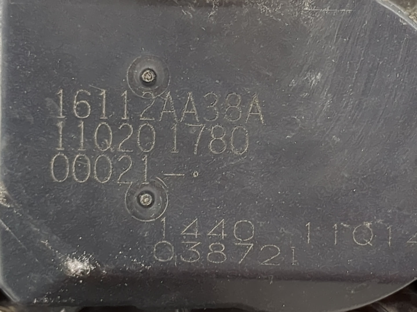 2013-2019 Subaru Legacy Throttle Body P/N:16112AA38A 110201780 Fits Fits 2013 2014 2015 2016 2017 2018 2019 OEM Used Auto Pa