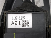 2013-2014 Subaru Legacy Master Power Window Switch Replacement Driver Side Left P/N:83071AJ21A Fits Fits 2013 2014 OEM Used 