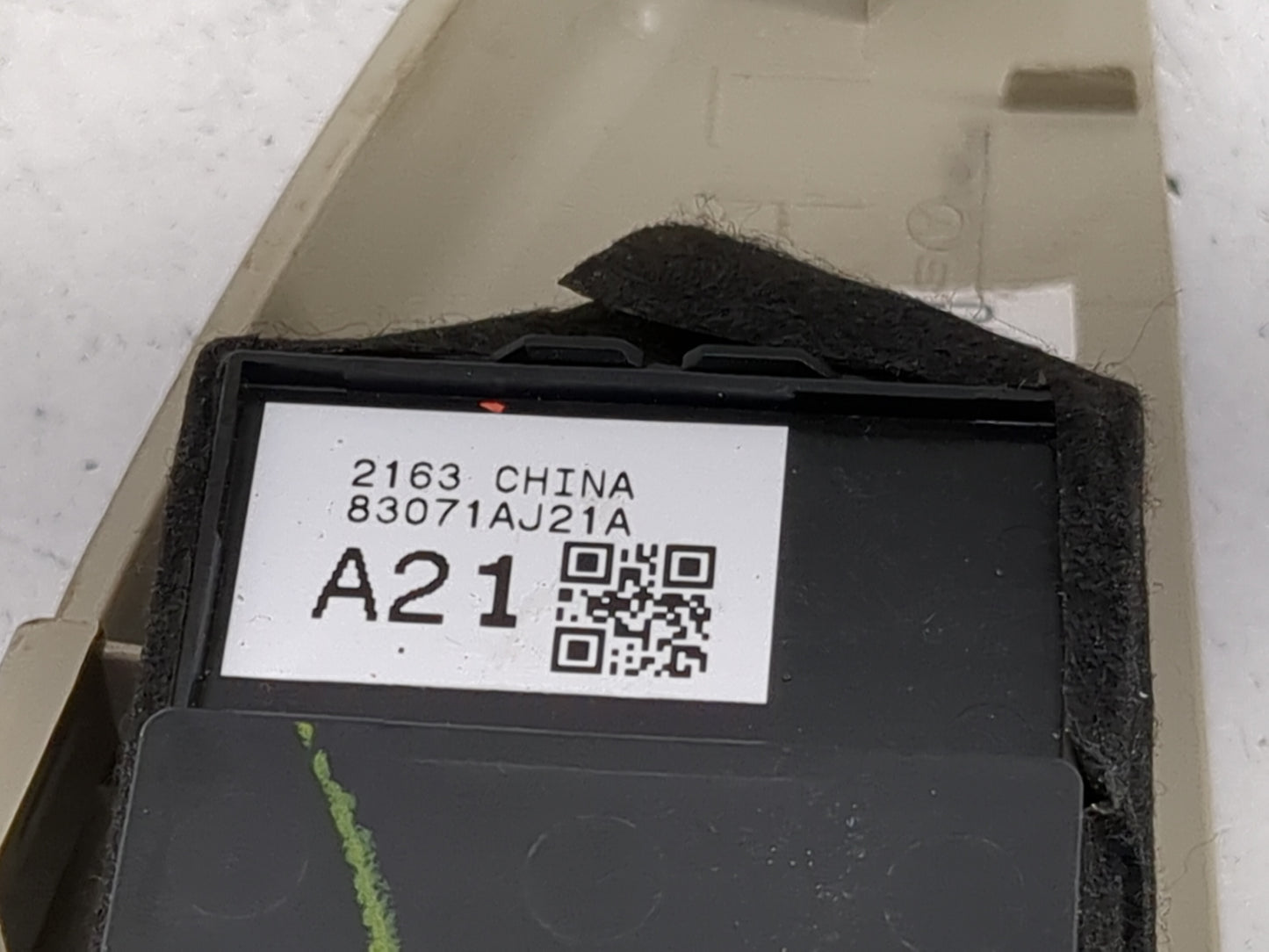 2013-2014 Subaru Legacy Master Power Window Switch Replacement Driver Side Left P/N:83071AJ21A Fits Fits 2013 2014 OEM Used 