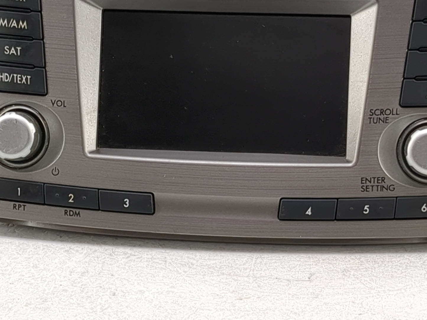 2012-2014 Subaru Legacy Radio AM FM Cd Player Receiver Replacement P/N:86201AJ66A CQ-FF13E04D Fits Fits 2012 2013 2014 OEM U