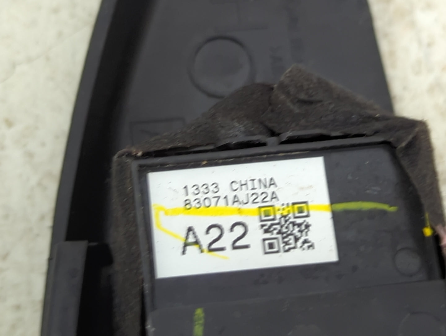 2013-2014 Subaru Legacy Master Power Window Switch Replacement Driver Side Left P/N:83071AJ22A Fits Fits 2013 2014 OEM Used 