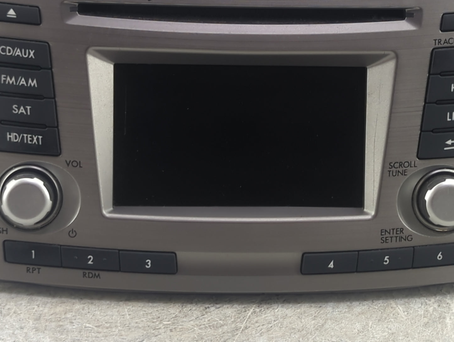 2012-2014 Subaru Legacy Radio AM FM Cd Player Receiver Replacement P/N:86201AJ66A CQ-FF13E04D Fits Fits 2012 2013 2014 OEM U