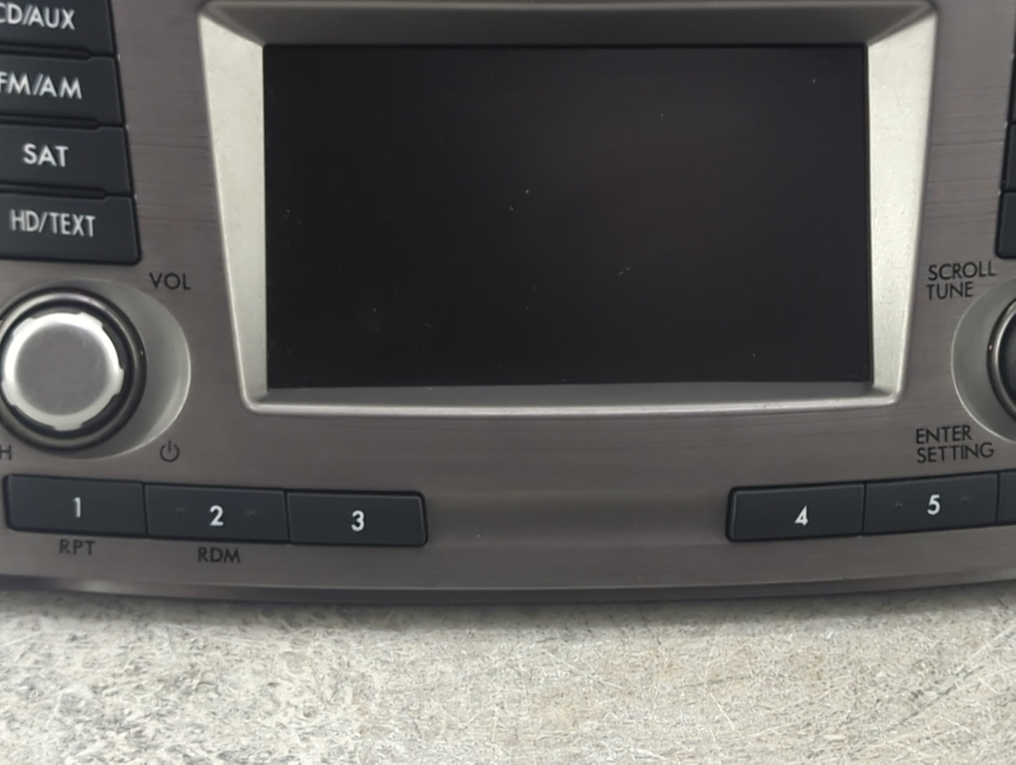 2012-2014 Subaru Legacy Radio AM FM Cd Player Receiver Replacement P/N:86201AJ66A CQ-FF13E04D Fits Fits 2012 2013 2014 OEM U
