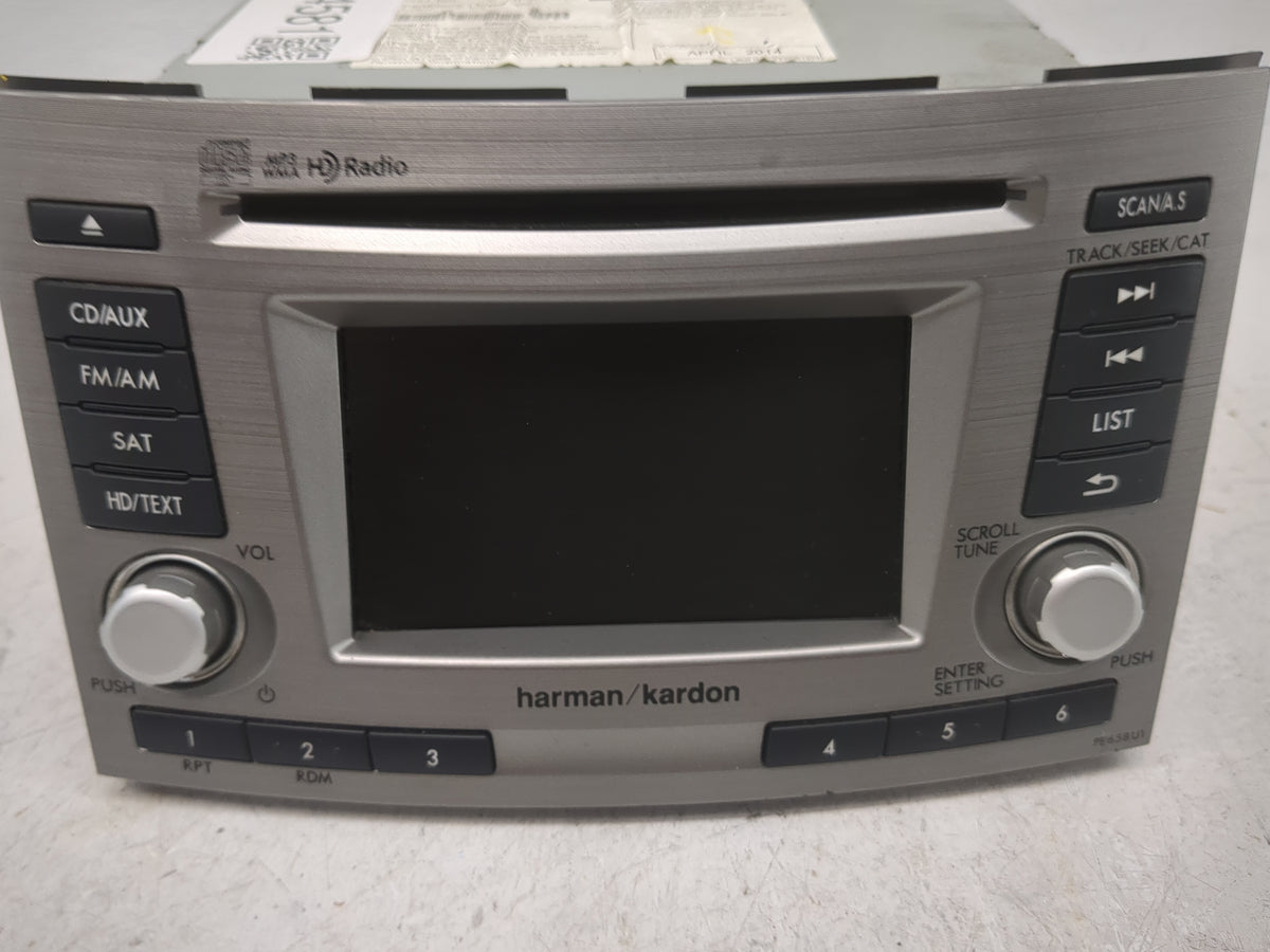 2012-2014 Subaru Legacy Radio AM FM Cd Player Receiver Replacement P/N:86201AJ65A CQ-JF11E04D, PE658U1 Fits Fits 2012 2013 2