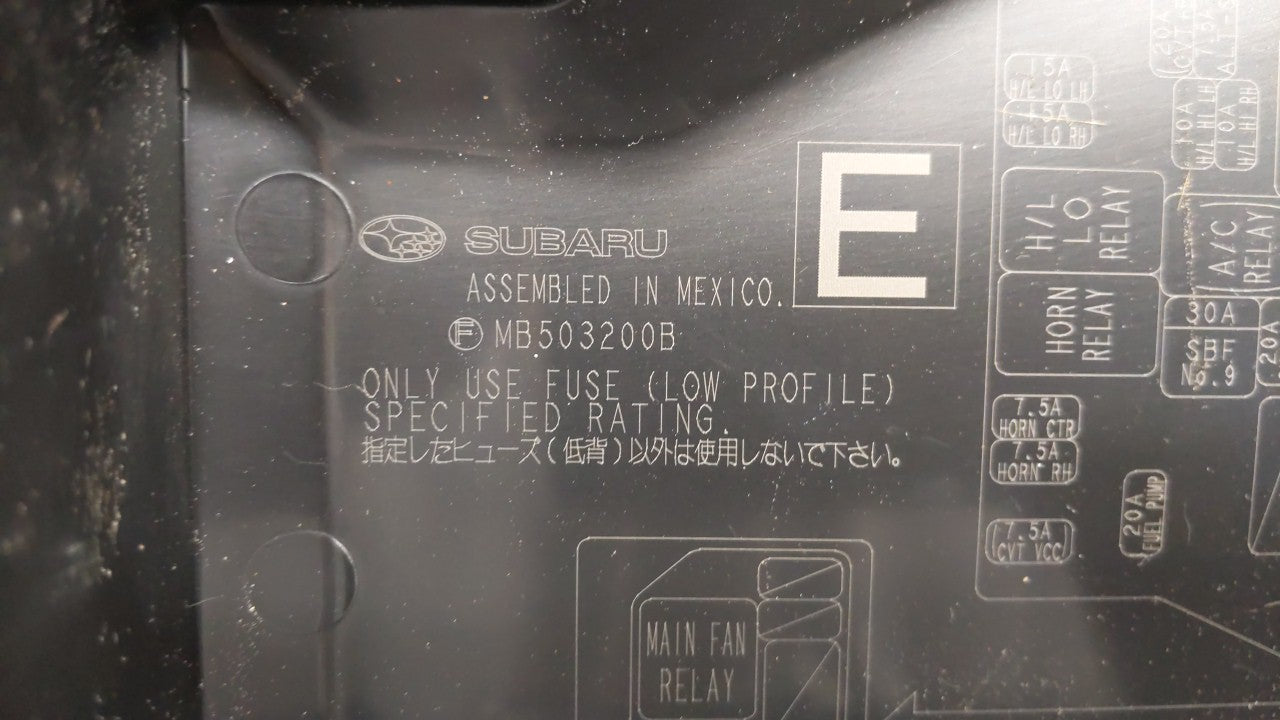 2010-2014 Subaru Legacy Fusebox Fuse Box Panel Relay Module Fits Fits 2010 2011 2012 2013 2014 OEM Used Auto Parts - Oemused