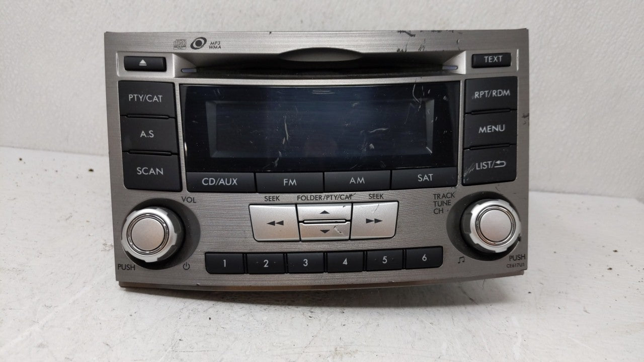 2012-2014 Subaru Legacy Radio AM FM Cd Player Receiver Replacement P/N:86201AJ61A Fits Fits 2012 2013 2014 OEM Used Auto Par