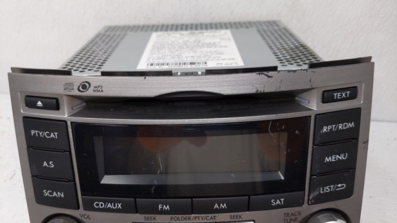 2012-2014 Subaru Legacy Radio AM FM Cd Player Receiver Replacement P/N:86201AJ61A Fits Fits 2012 2013 2014 OEM Used Auto Par