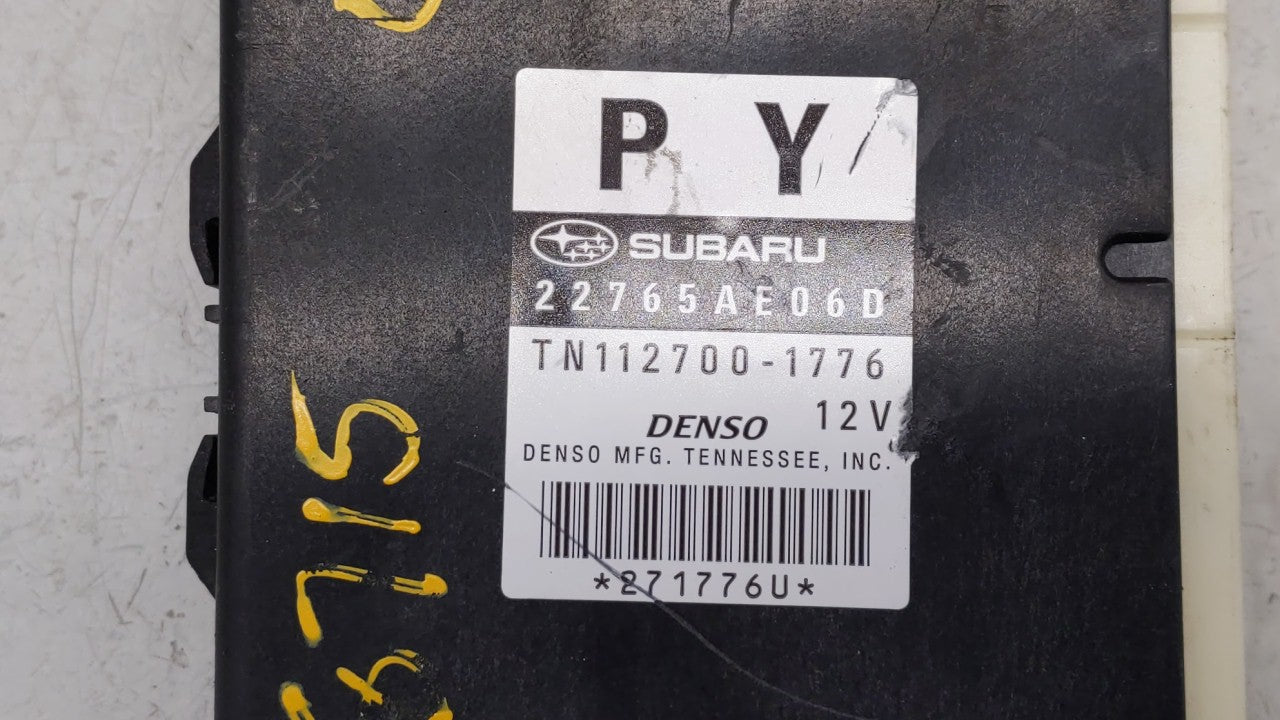 2013-2014 Subaru Legacy PCM Engine Control Computer ECU ECM PCU OEM P/N:22765AE06C 22765AE06D, 22765AE06B Fits Fits 2013 201