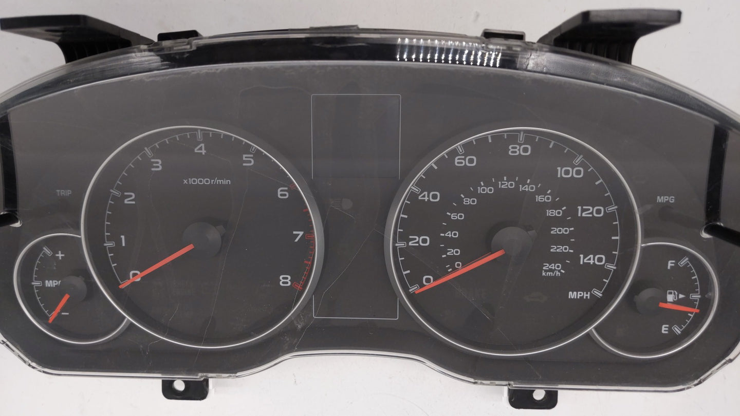 2013-2014 Subaru Legacy Instrument Cluster Speedometer Gauges P/N:85004AJ01A Fits Fits 2013 2014 OEM Used Auto Parts - Oemus