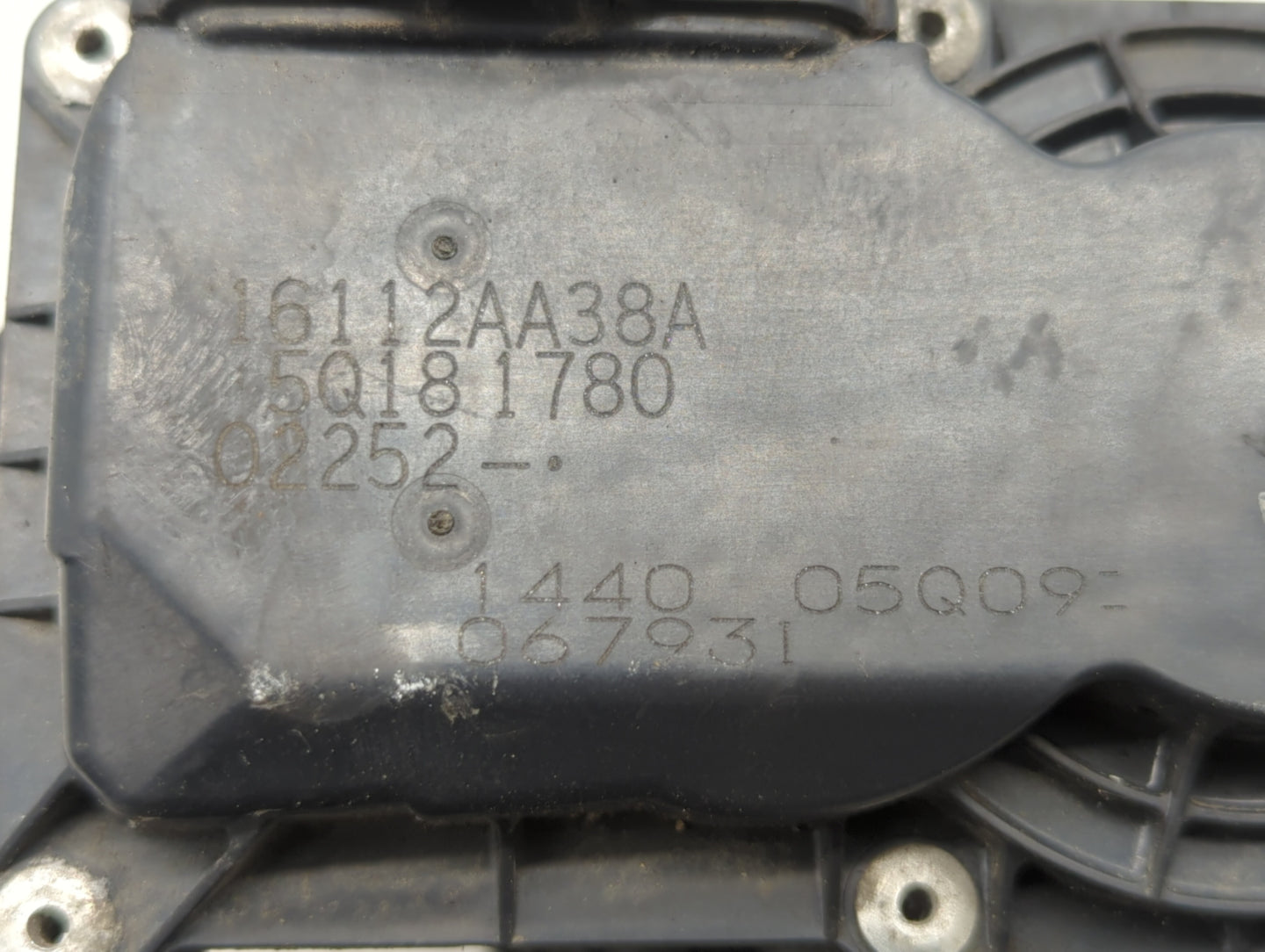 2013-2019 Subaru Legacy Throttle Body P/N:16112AA38A Fits Fits 2013 2014 2015 2016 2017 2018 2019 OEM Used Auto Parts - Oemu