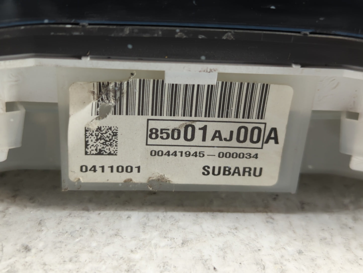 2013 Subaru Legacy Instrument Cluster Speedometer Gauges P/N:85001AJ00A 85001AJ03A Fits OEM Used Auto Parts - Oemusedautopar