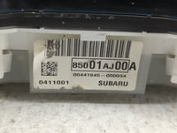 2013 Subaru Legacy Instrument Cluster Speedometer Gauges P/N:85001AJ00A 85001AJ03A Fits OEM Used Auto Parts - Oemusedautopar